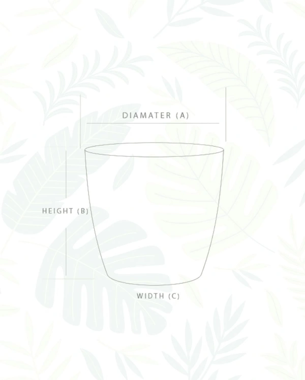 Set of 2 VALENCIA PLANTERS - 4 Inch, White