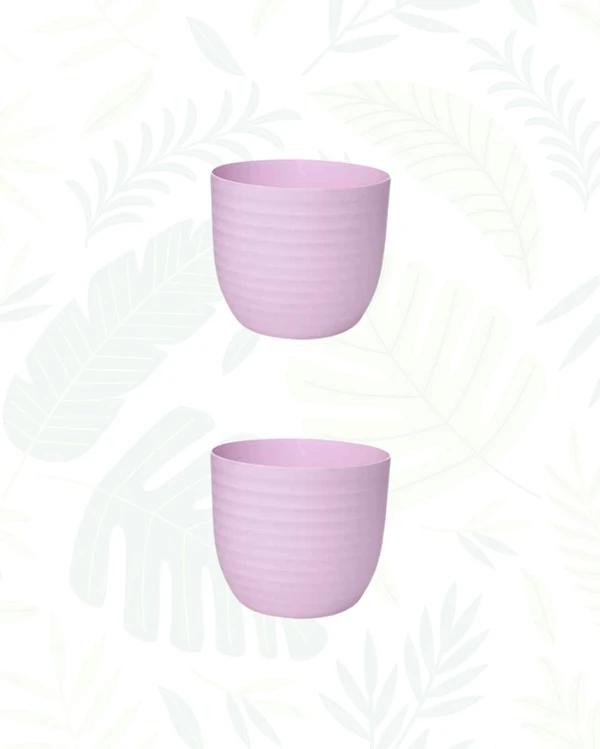 Set of 2  VERONA PLANTERS - 5.5 Inch, Pink