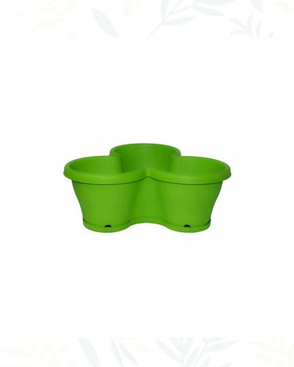 FLOWER TOWER PLANTER - 17 Inch, Green