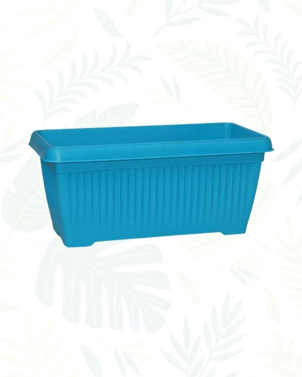 BELLO RECTANGLE PLANTER - 11.8 Inch, Blue