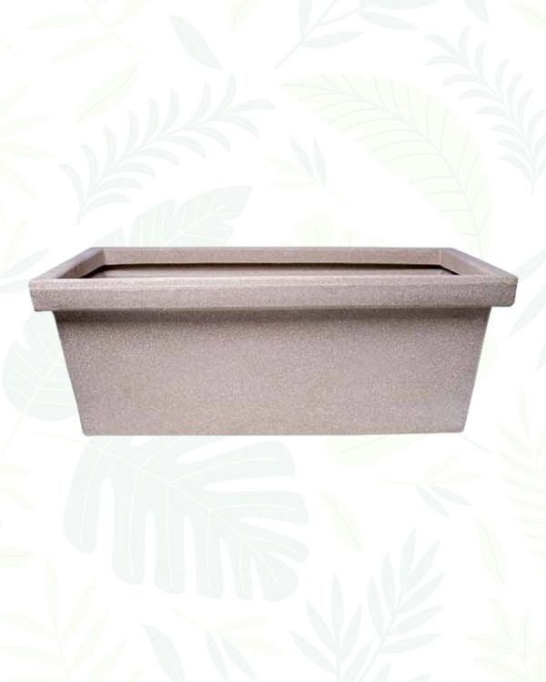 BONSAI R-70 PLANTER - 28 Inch, Cream Stone