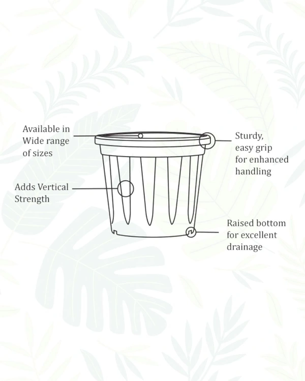 GROWER POT - 8 Inch, Blue