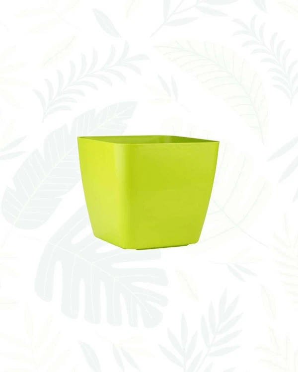 FOUR SQUARE POT  - 10 INCH, Green