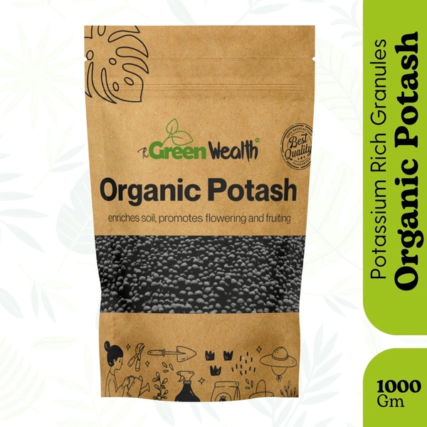 TheGreenWealth Organic Potash Granules for Plants - 1 KG