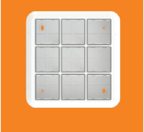 18   Module (Sq) Gang Box  , 5 Pcs In Box Sara