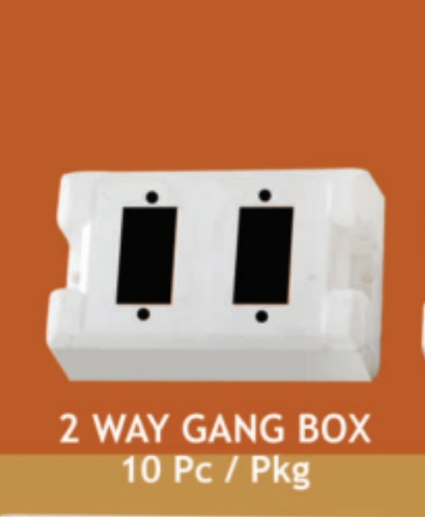 2  Way Gang Box Topson , 10 Pcs In Box 