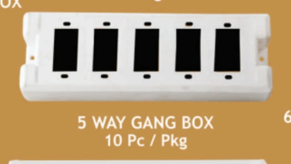 5 Way Gang Box Topson , 10 Pcs In Box 
