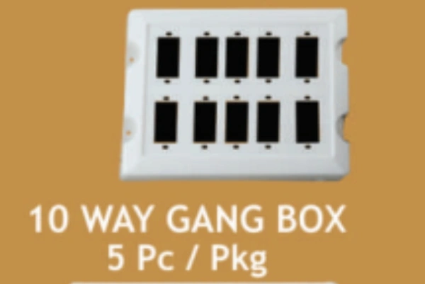 10  Way Gang Box Topson , 5 Pcs In Box 