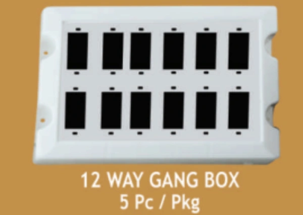 12  Way Gang Box Topson , 5 Pcs In Box 