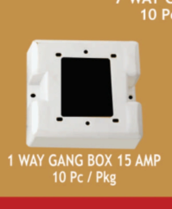 1 Way 16a Gang Box Topson , 10 Pcs In Box 