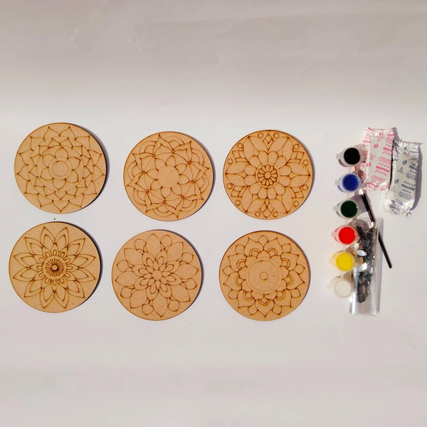 Mandala Combo 1 - DIY Kit with tempera colours