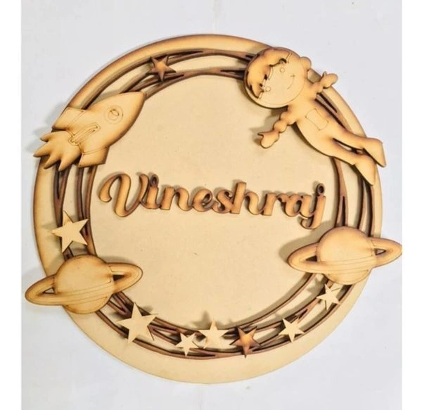 Astronaut theme Name board 