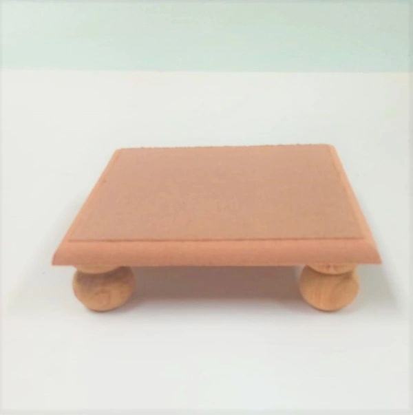 Round edge Sqaure MDF Chowki / Manai
