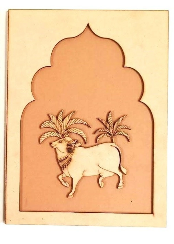 Rajasthani Traditional Jharokha with left Pichwai Cow