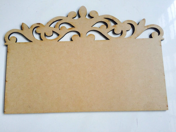 Victorian style cutwork name Plate -4