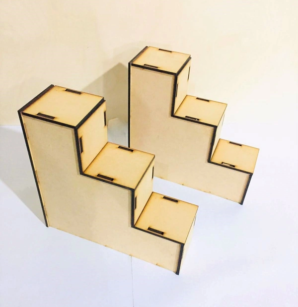 3 Step Diya Stand - DIY  - Pair