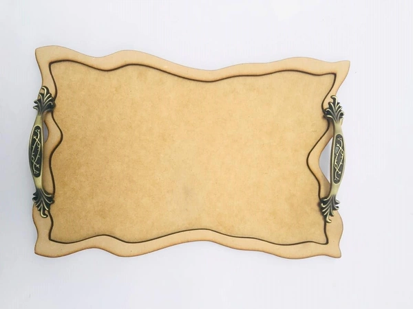 Geode Tray With Brass Handle