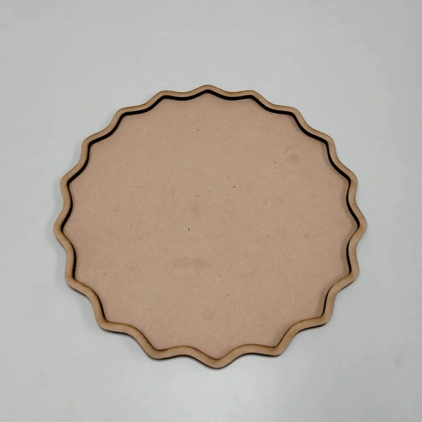 Uneven Round Coaster with border