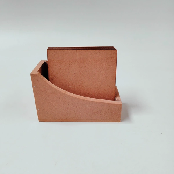 Square Coaster Set With Box Stand