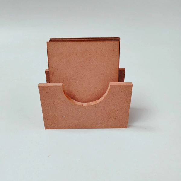 Square Coaster Set With Box Stand