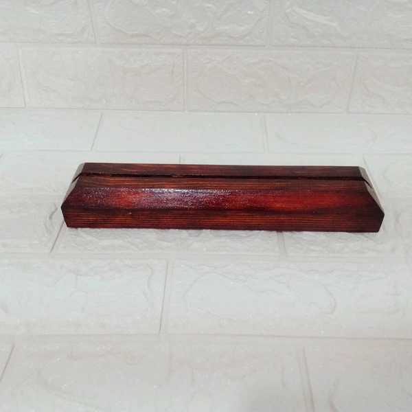 Pinewood Wooden Stand / Base with walnut polish