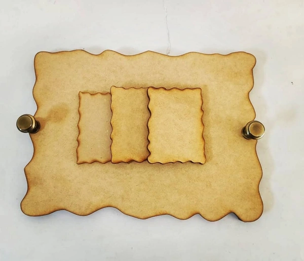 Uneven Tray With knob handles