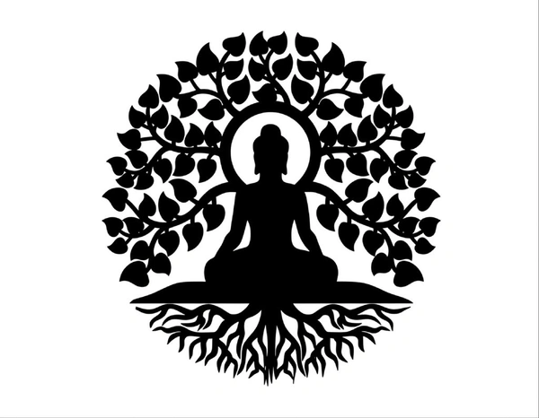 Acrylic Cutout Bhudha