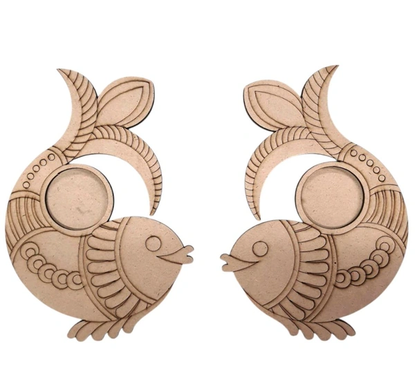 Fish Tea Light Holder- 2 Pairs 