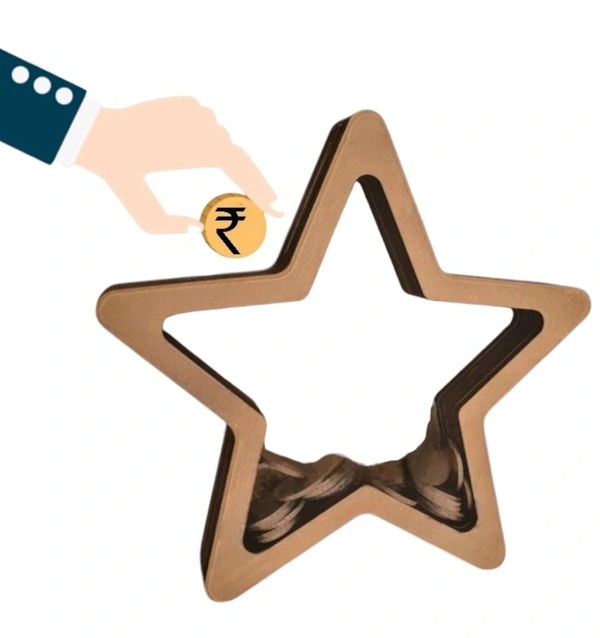 Self Standing Piggy Bank- Star