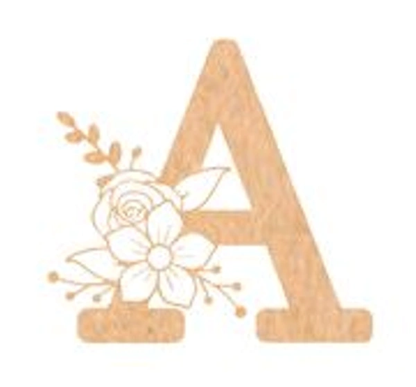 Floral Monogram A-F
