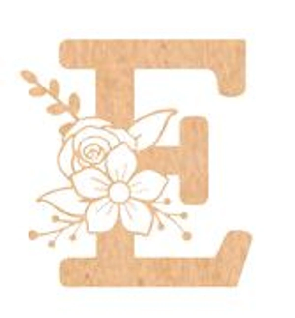 Floral Monogram A-F