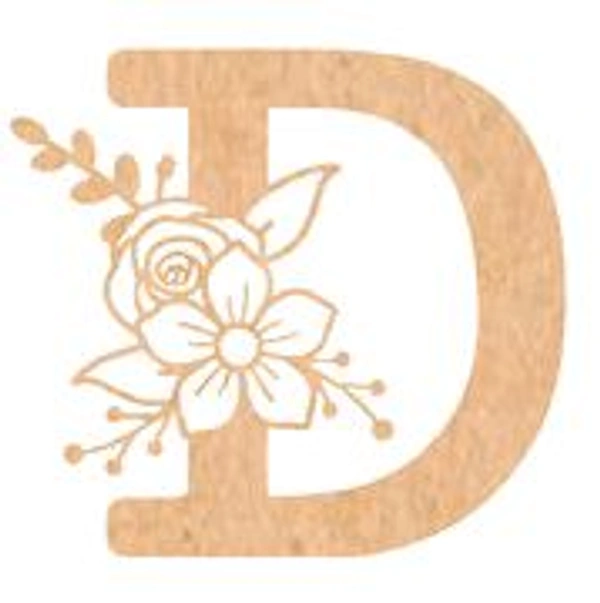 Floral Monogram A-F