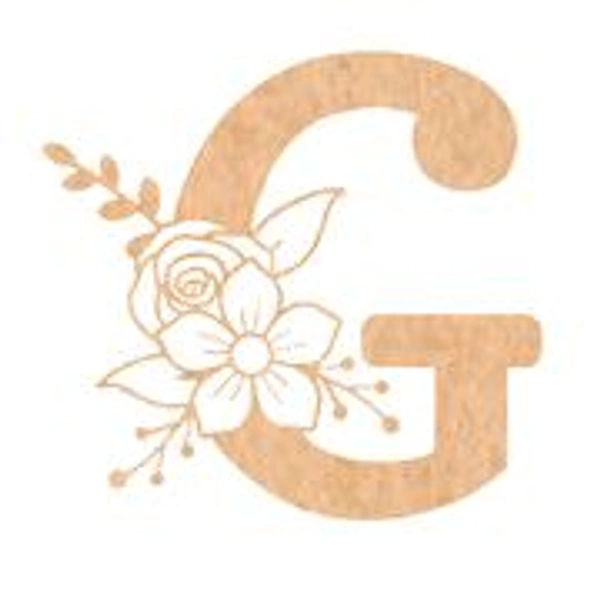 Floral Monogram G-L