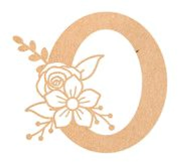 Floral Monogram M-Q