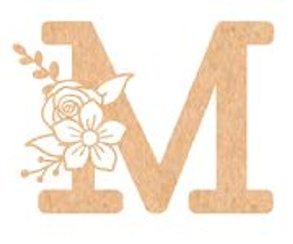 Floral Monogram M-Q