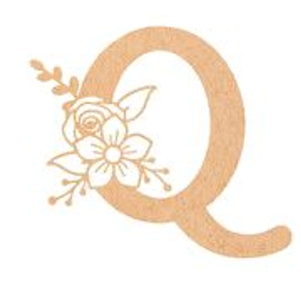 Floral Monogram M-Q