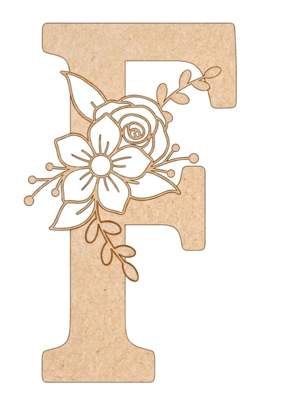 Floral Monogram A-F