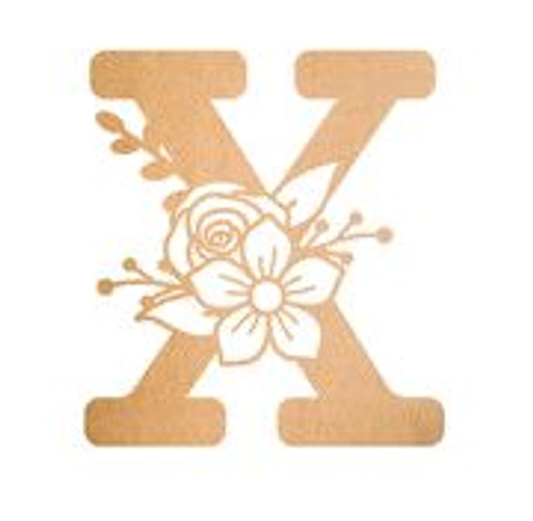 Floral Monogram W-Z