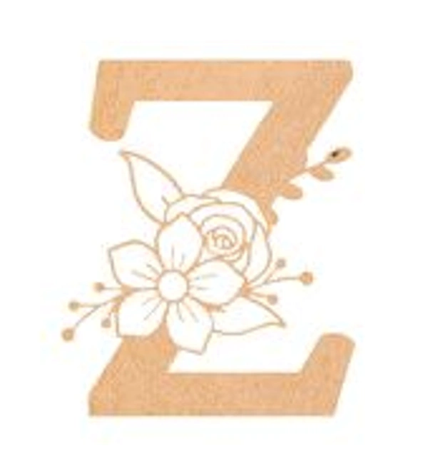 Floral Monogram W-Z