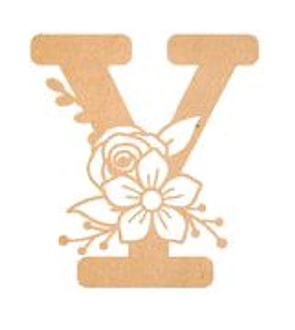 Floral Monogram W-Z
