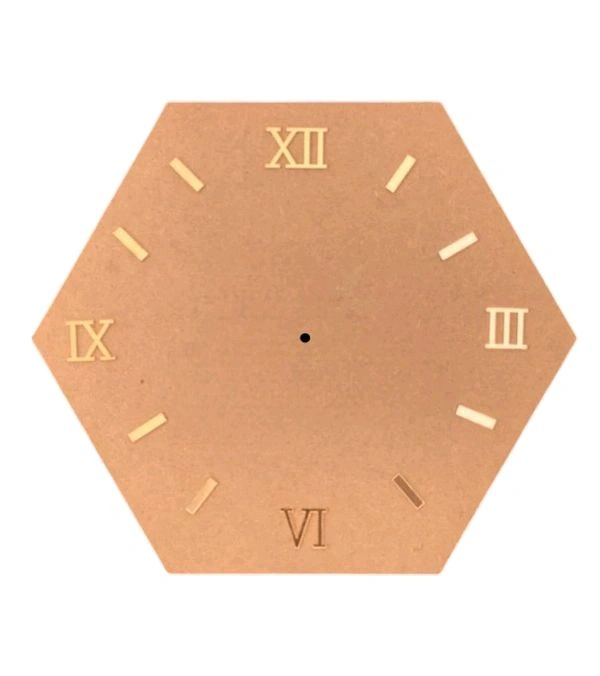 Hexagon Clock - Rooman Numerals 