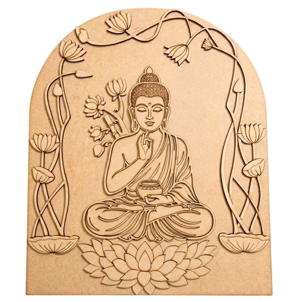 Multi layered MDF Bhudha Cutout