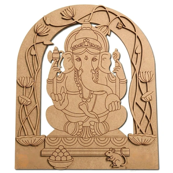 Multi layered MDF Ganesh Cutout