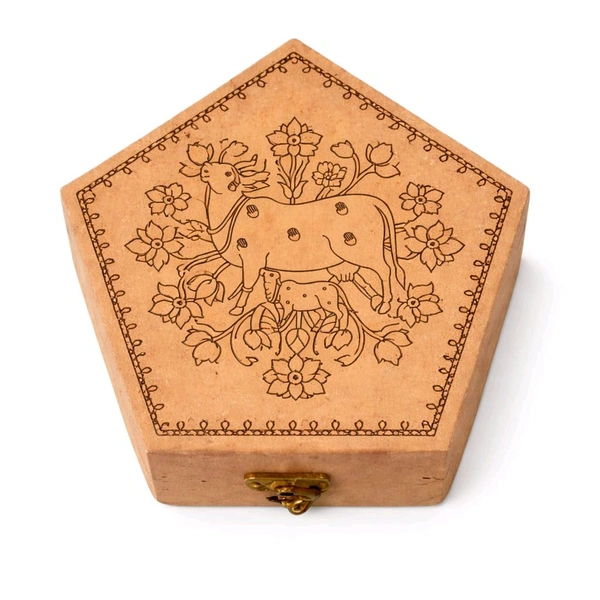 Pre-marked Cow- Pentagon Box