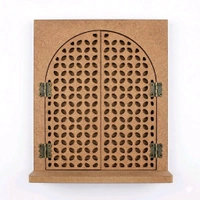 Shreenathji With Jharokha Window With Jali Door - 18 inches