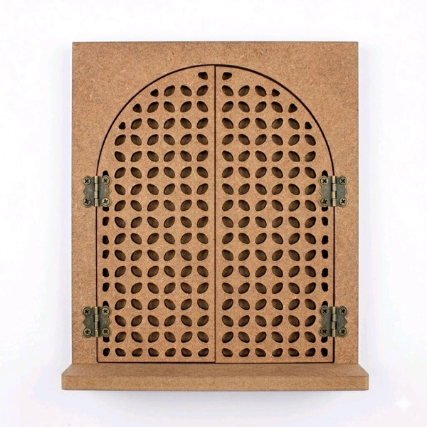 Shreenathji With Jharokha Window With Jali Door - 18 inches