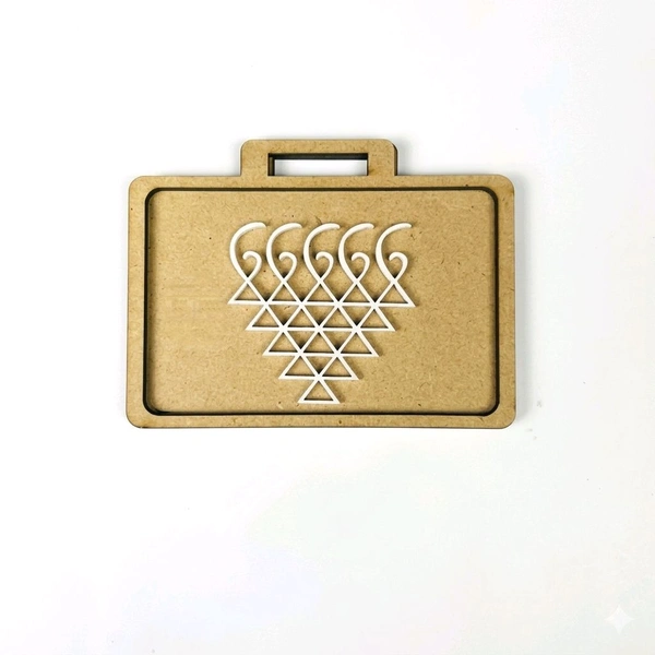 Acrylic Yantra Fridge Magnet - 10
