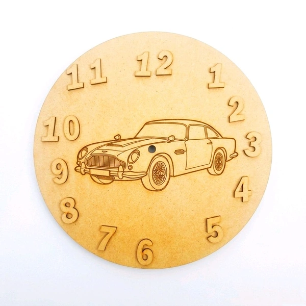 Kids Clock - Pre-marked Car Theme