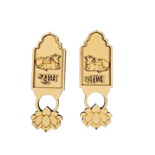 Double Layer Shubh Labh Cutouts- 2 Pairs