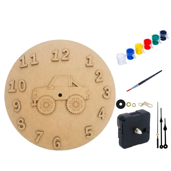 Kids Clock & DIY- Truck Theme - 1 piece